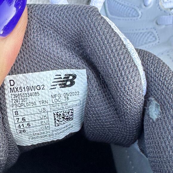 New Balance 519 Mens Cross Training Shoes White Size 8 MX519WG2 New Sneakers - Picture 7 of 12